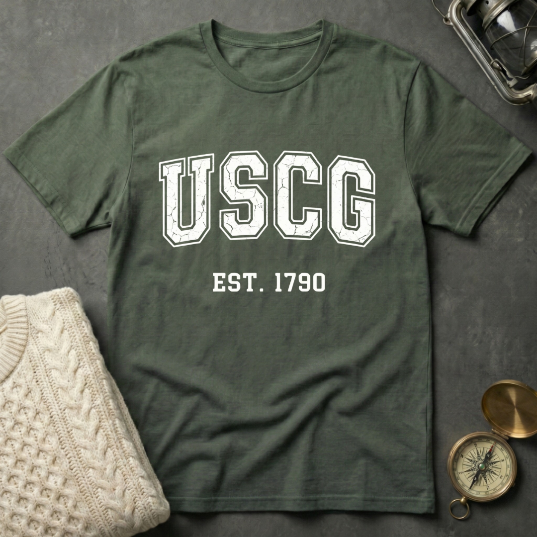 USCG · Est. 1790 - Varsity T-Shirt