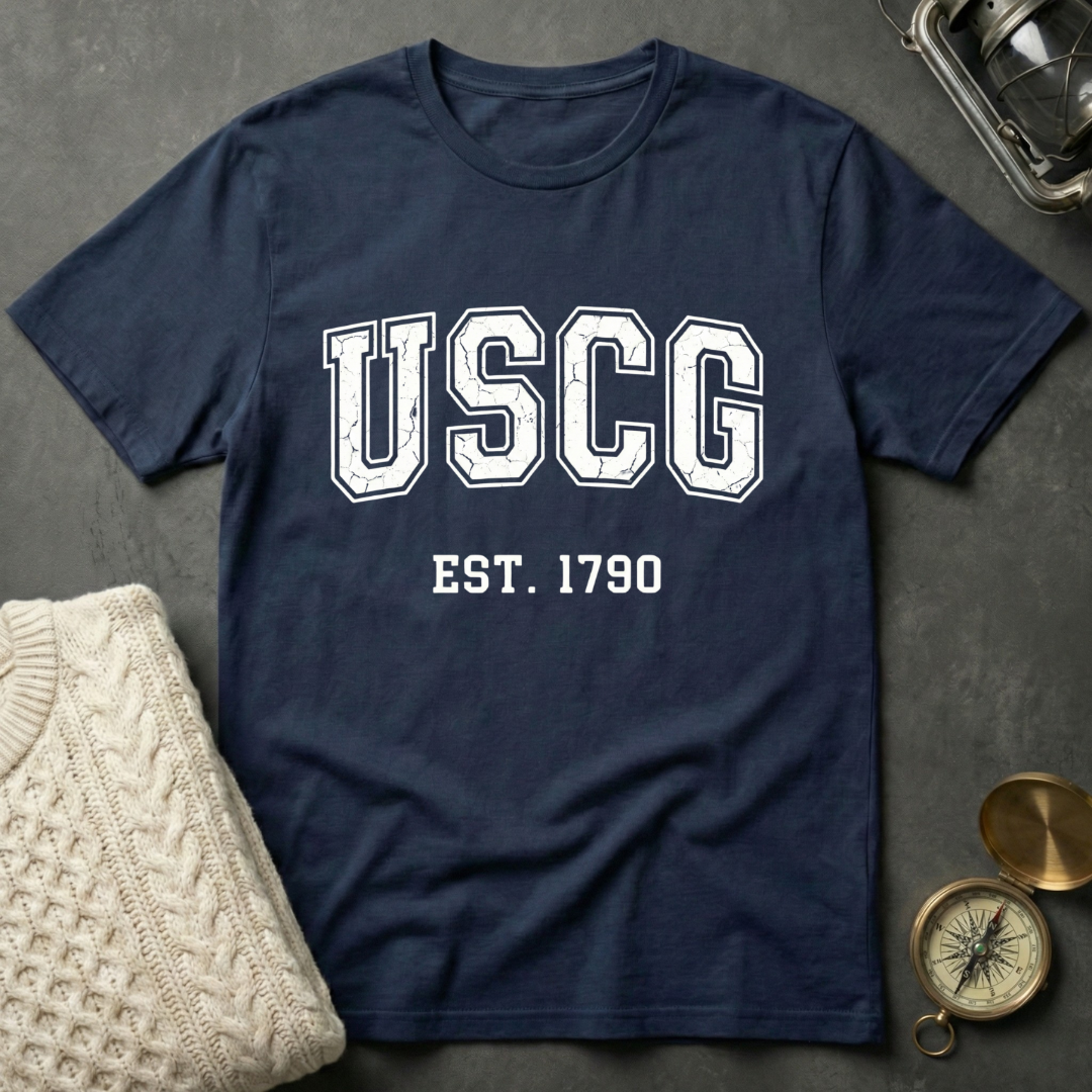 USCG · Est. 1790 - Varsity T-Shirt