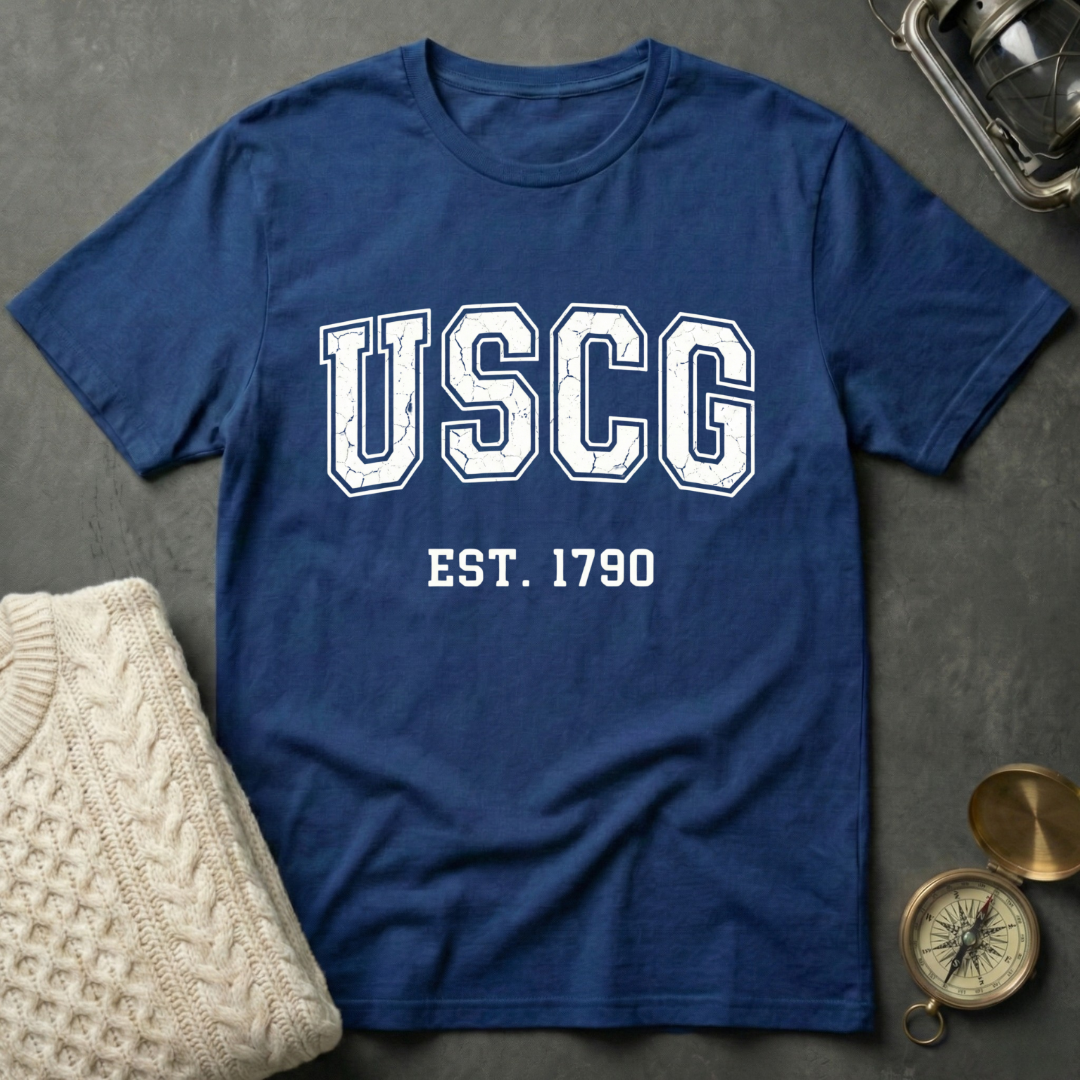 USCG · Est. 1790 - Varsity T-Shirt