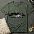 US Naval Academy Coordinates T-Shirt
