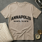 US Naval Academy Coordinates T-Shirt
