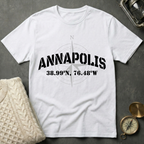 US Naval Academy Coordinates T-Shirt