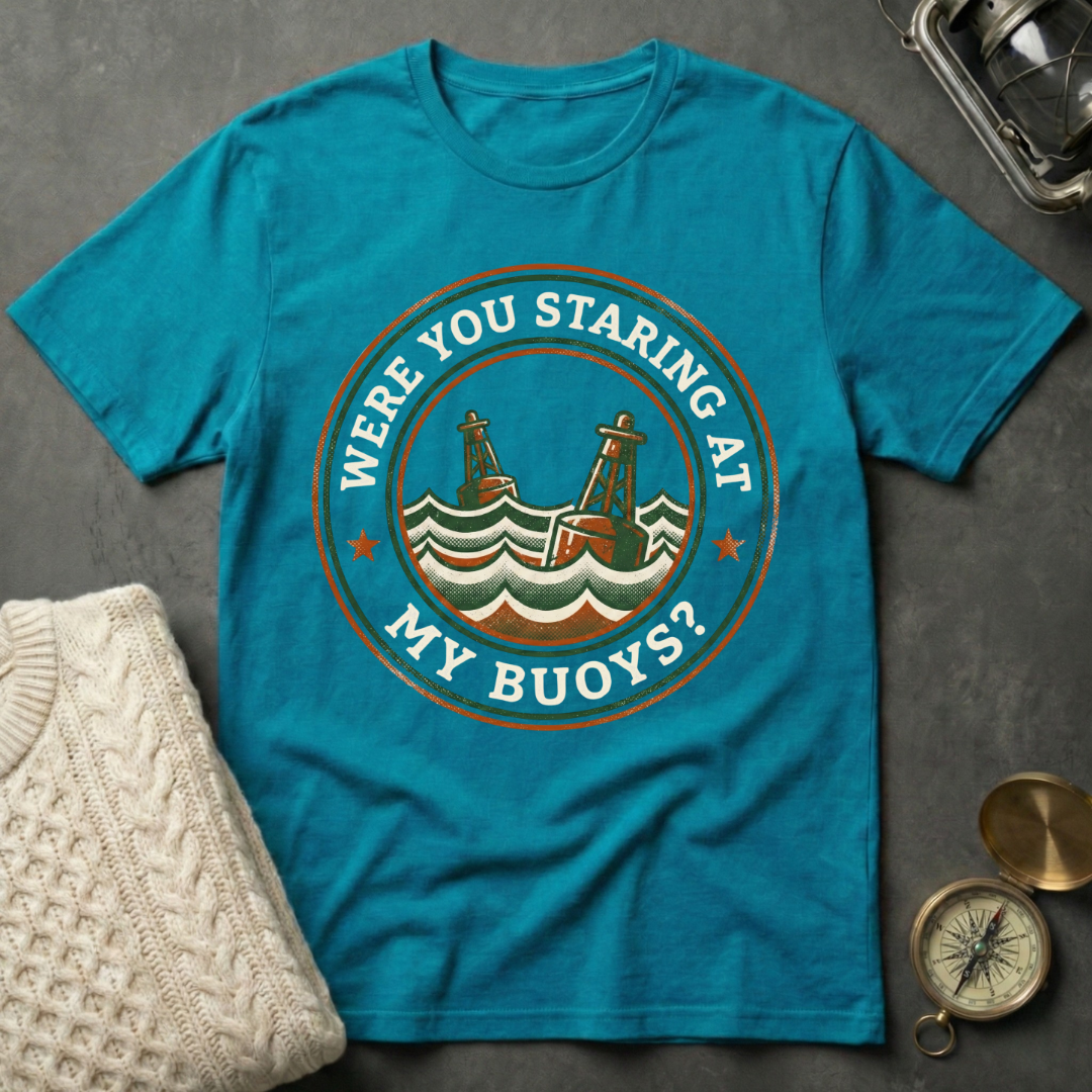 Were You Staring At My Buoys? - Badge T-Shirt