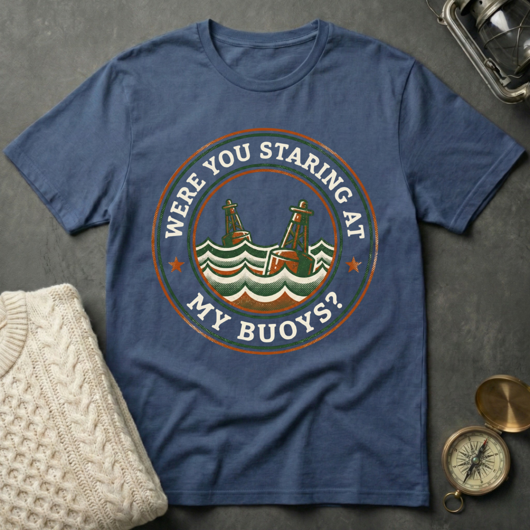 Were You Staring At My Buoys? - Badge T-Shirt