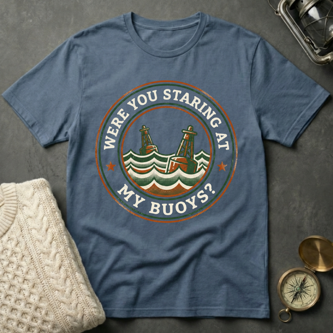 Were You Staring At My Buoys? - Badge T-Shirt