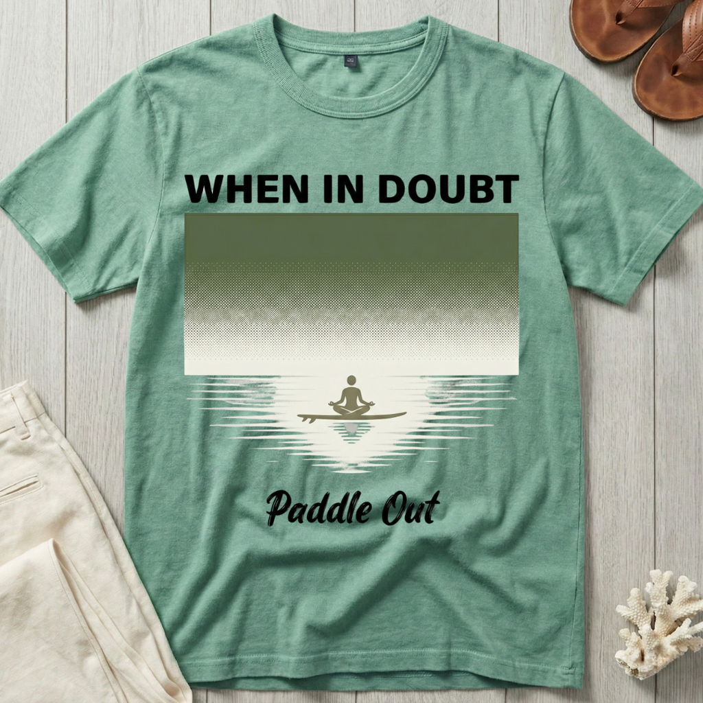 When In Doubt · Paddle Out - Meditation T-Shirt