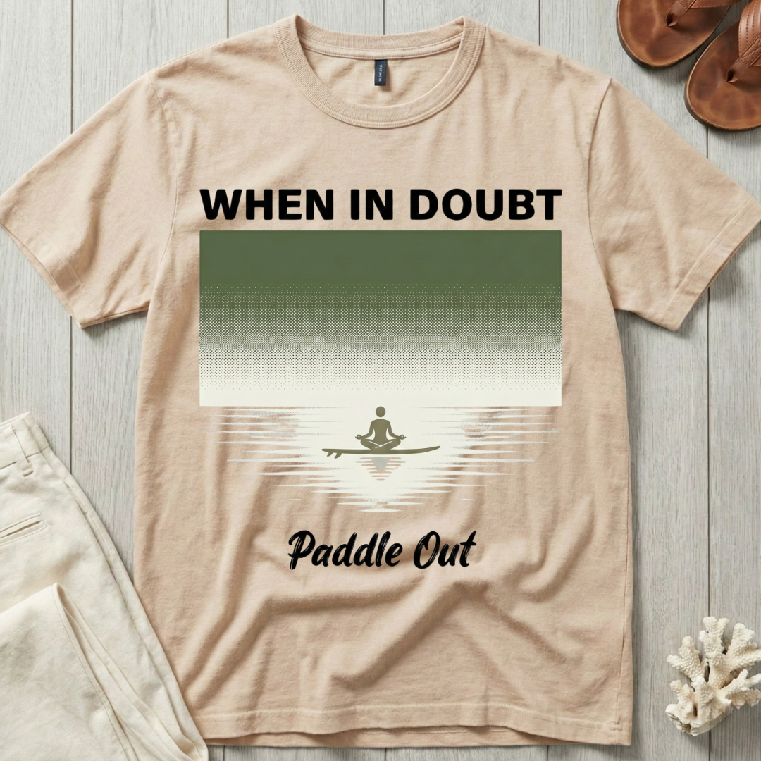 When In Doubt · Paddle Out - Meditation T-Shirt