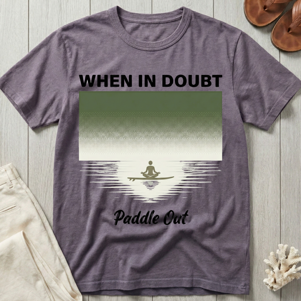 When In Doubt · Paddle Out - Meditation T-Shirt