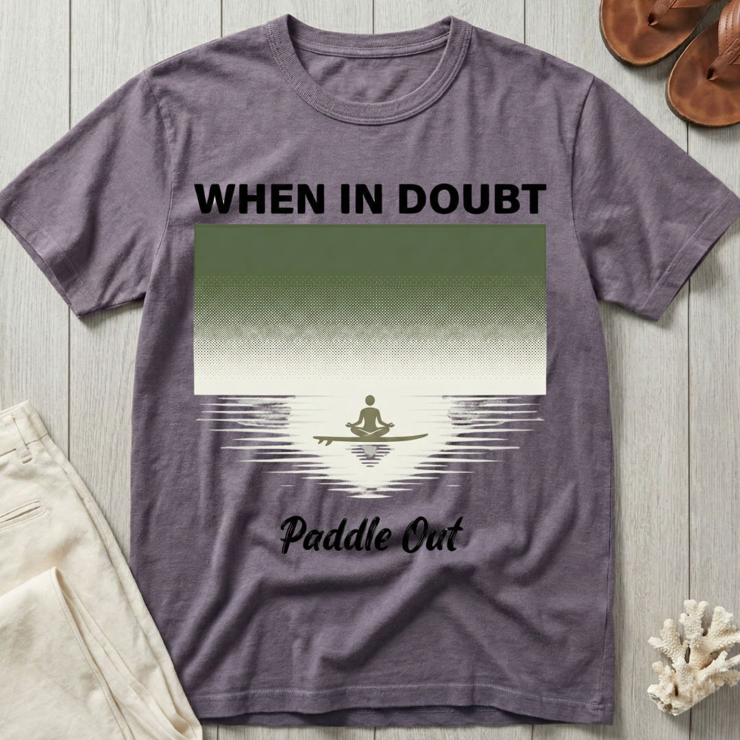 When In Doubt · Paddle Out - Meditation T-Shirt