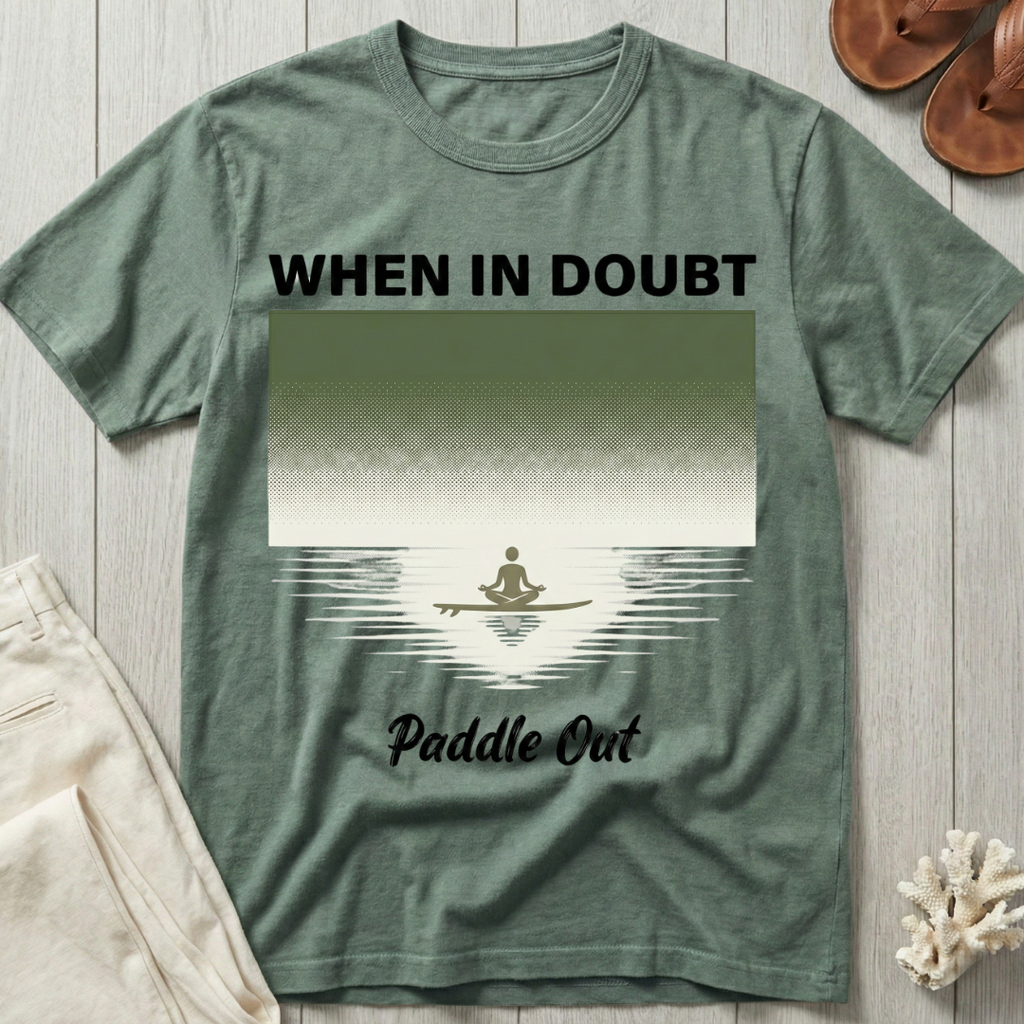 When In Doubt · Paddle Out - Meditation T-Shirt