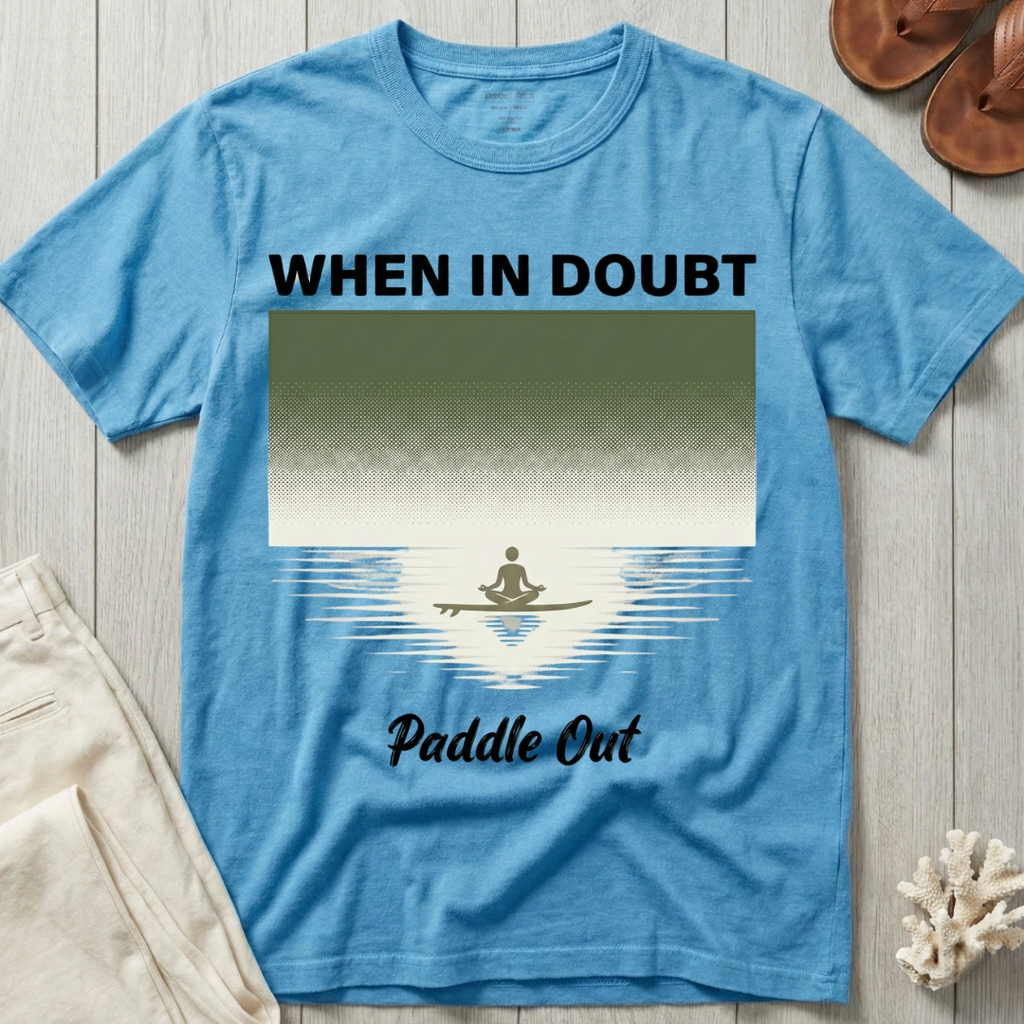 When In Doubt · Paddle Out - Meditation T-Shirt